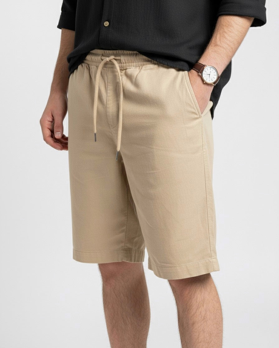 BERMUDA de LINO Beige