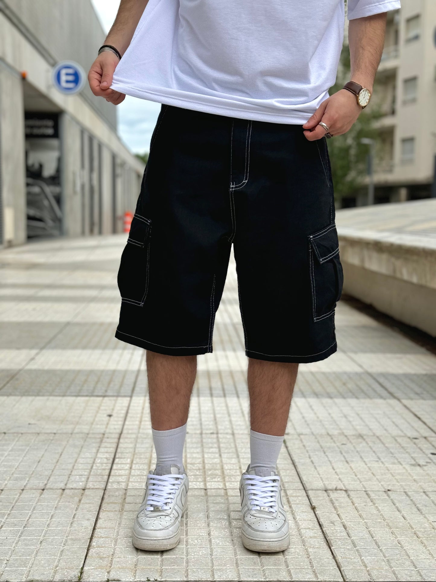 BERMUDA Baggy Cargo By Black