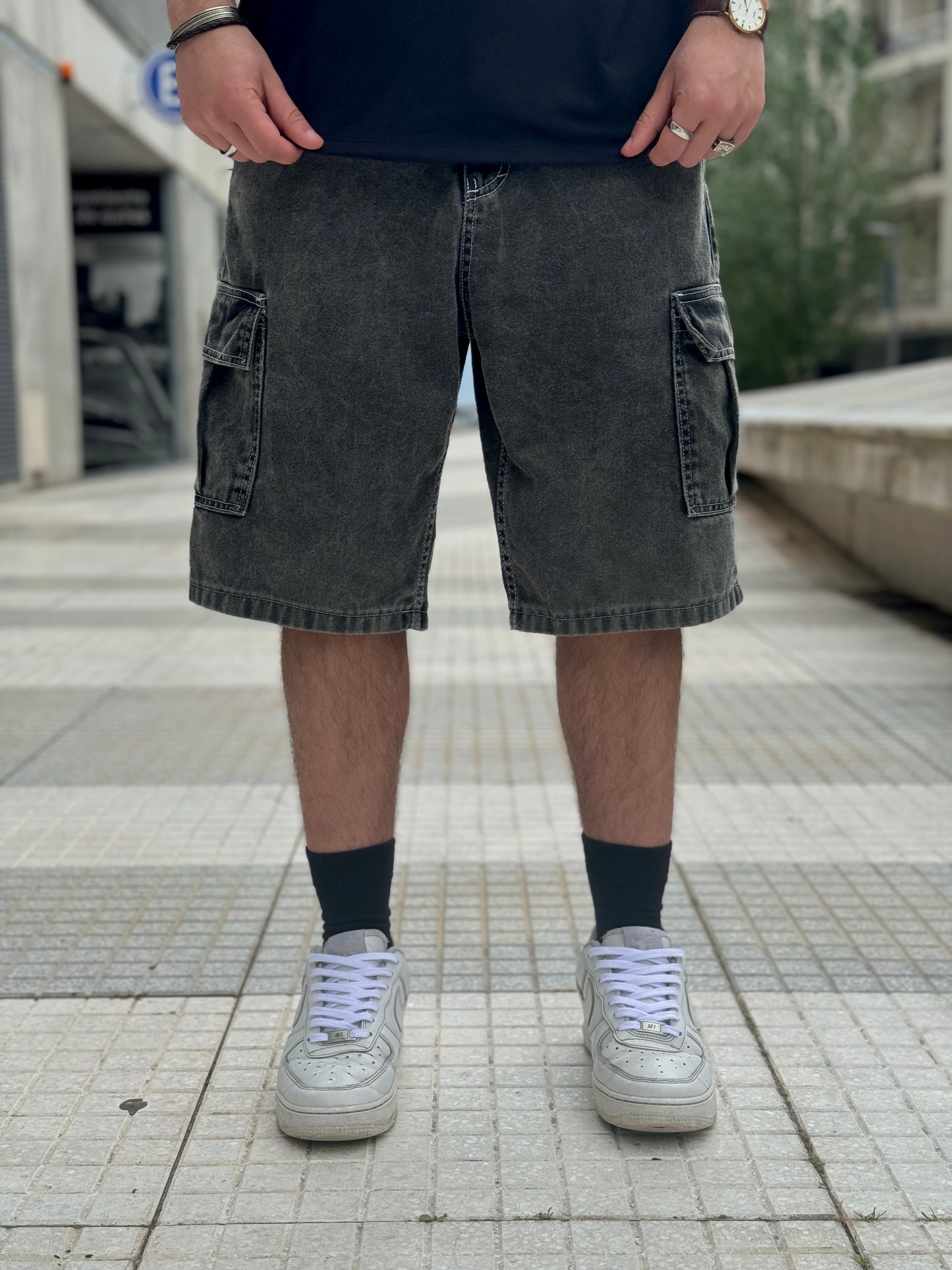 BERMUDA Baggy Cargo Washed