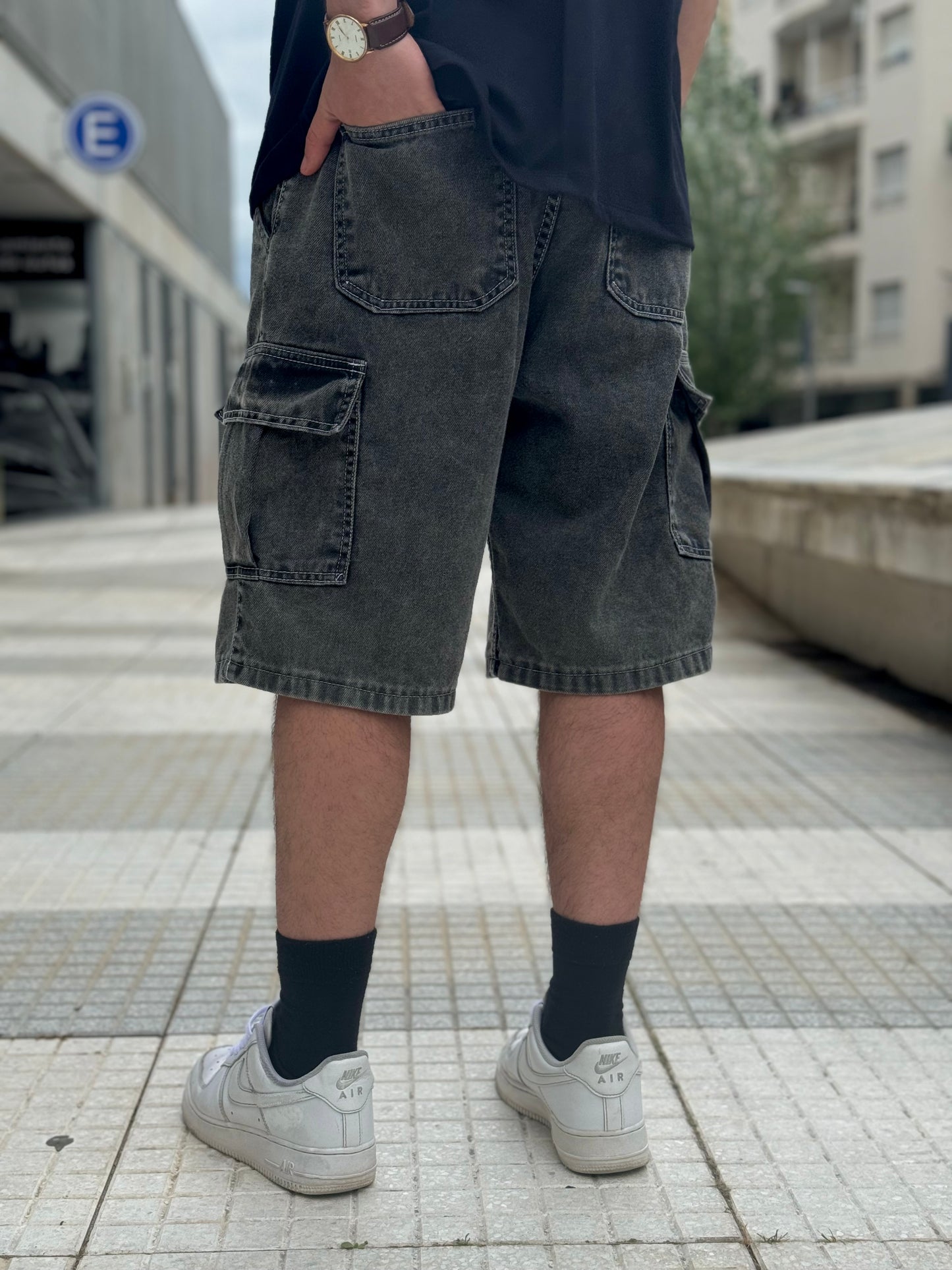 BERMUDA Baggy Cargo Washed