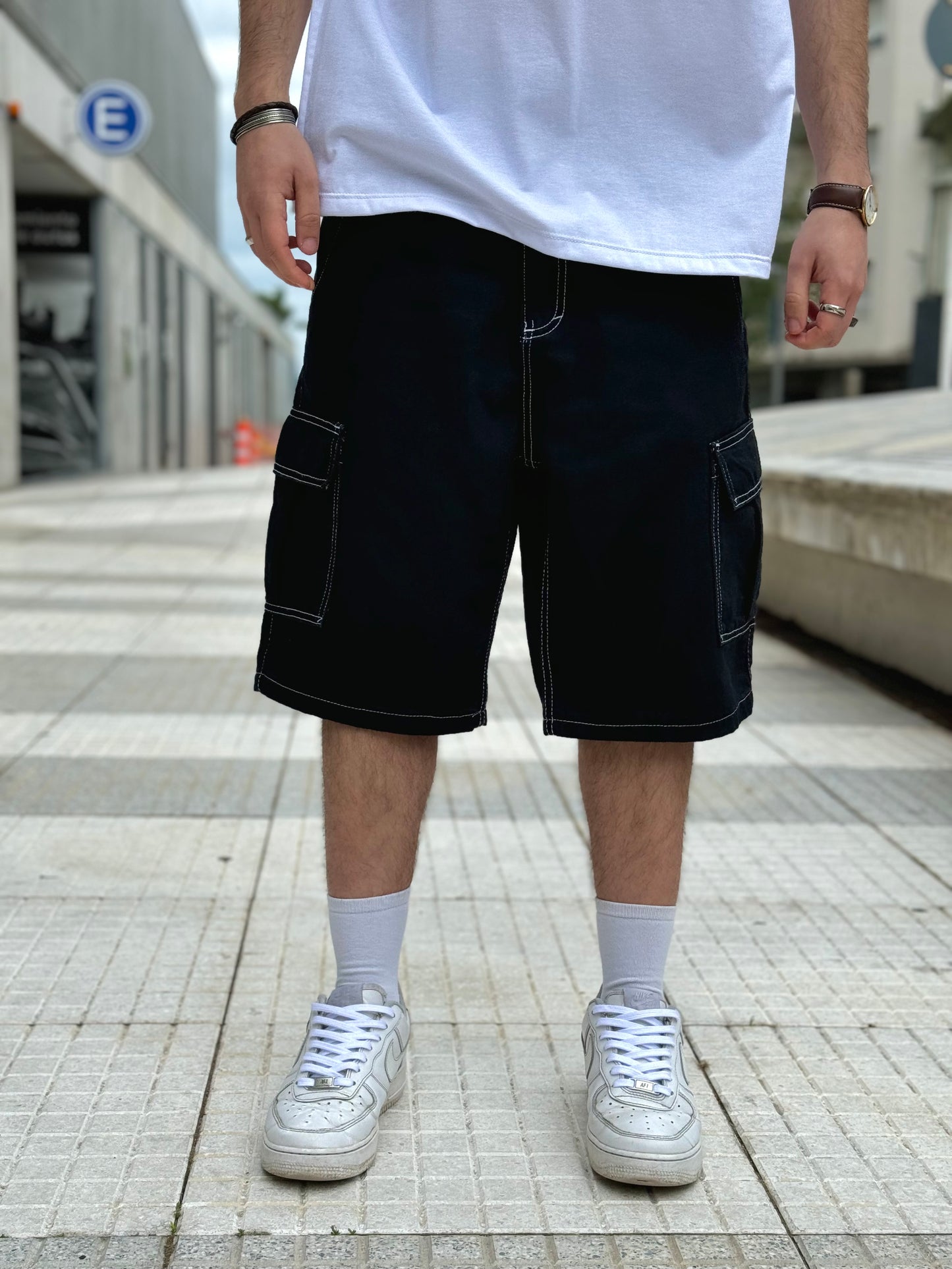 BERMUDA Baggy Cargo By Black