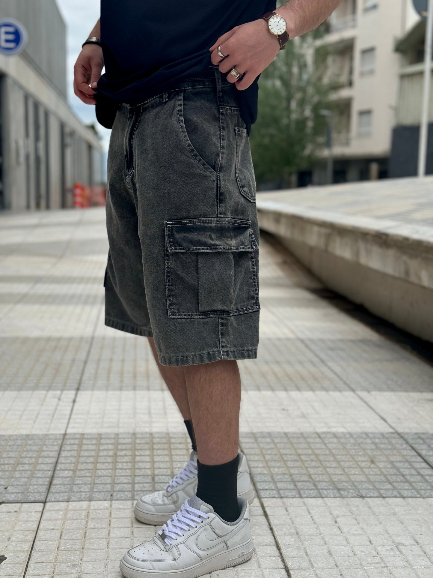 BERMUDA Baggy Cargo Washed