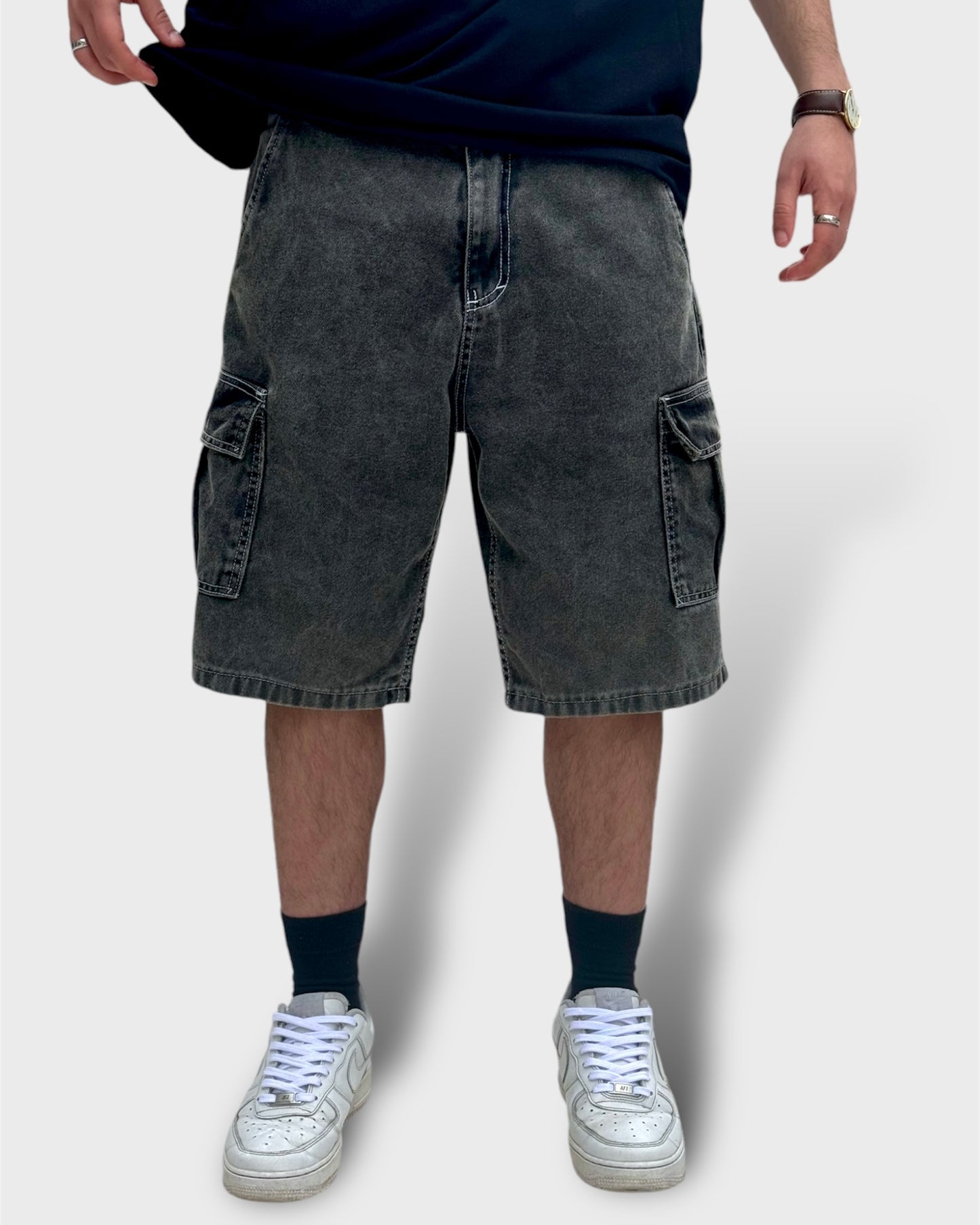 BERMUDA Baggy Cargo Washed