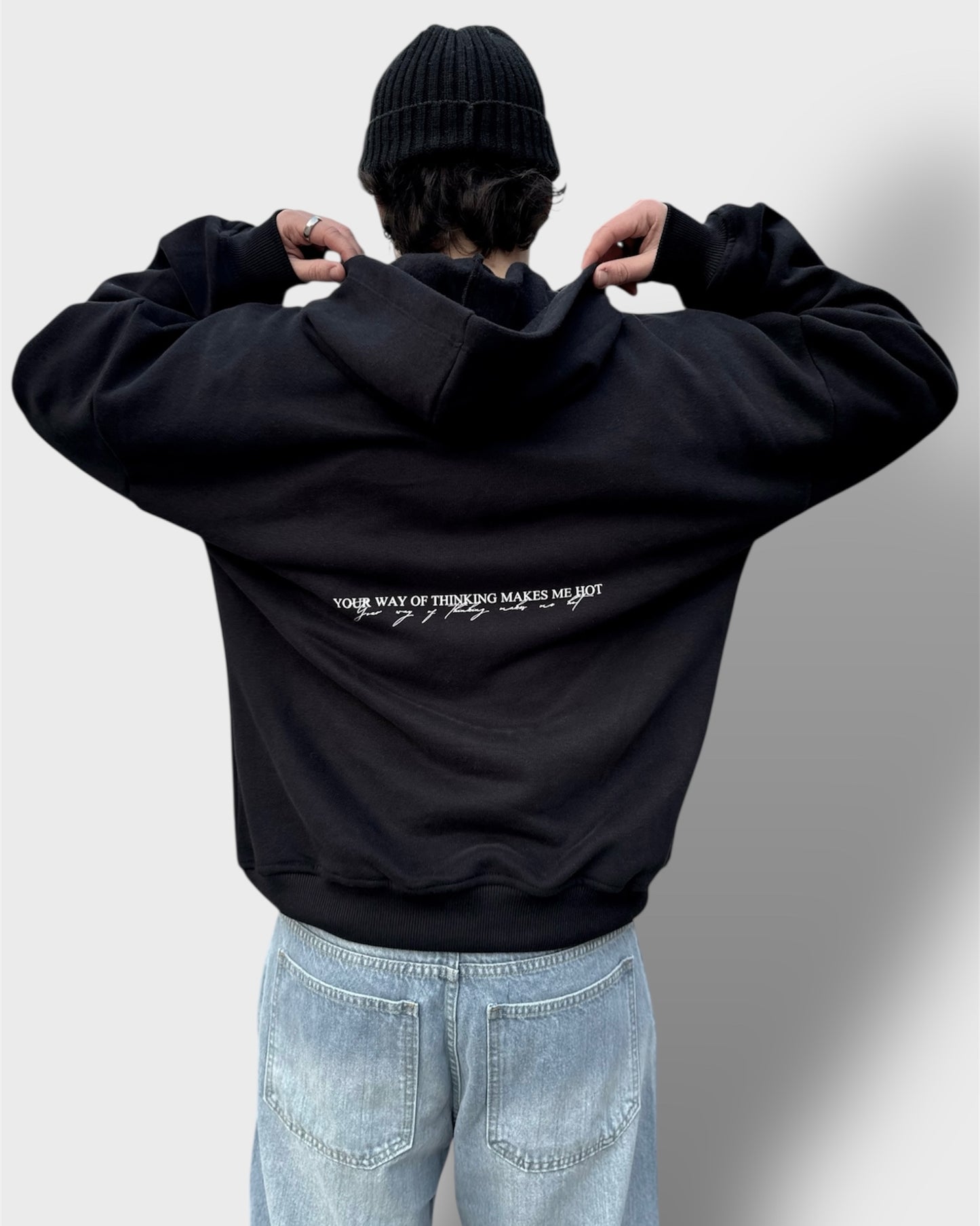 HOODIE Boxy Fit - Thinking