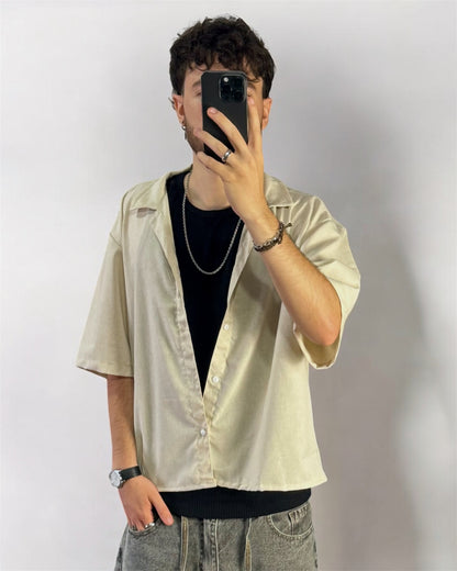 Camisa SAMM Boxy fit Beige