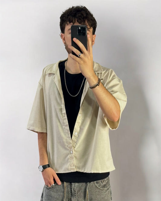 Camisa SAMM Boxy fit Beige