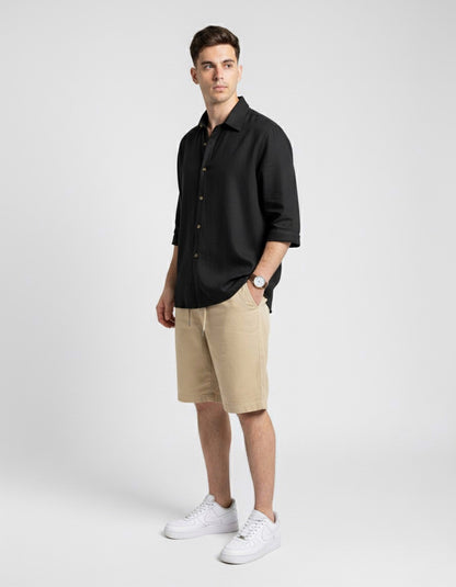 BERMUDA de LINO Beige