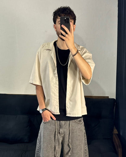 Camisa SAMM Boxy fit Beige
