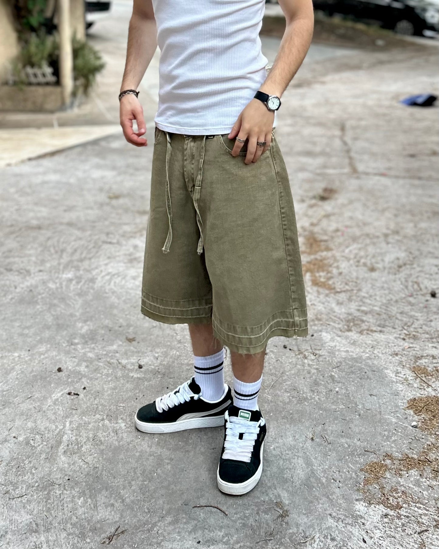 Bermuda BAGGY Matcha Green