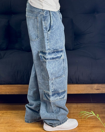 BAGGY Pocket’t Blue Cargo