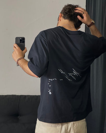 REMERA OVER-BOXY negra