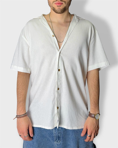 CAMISA OVER white