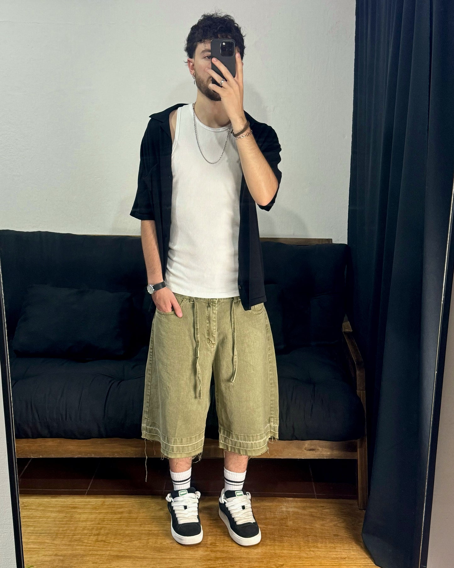 Bermuda BAGGY Matcha Green