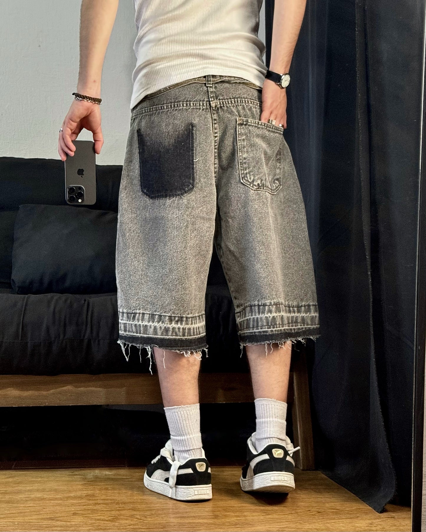 Bermuda BAGGY Mott Gris