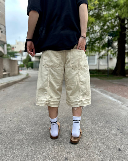 Bermuda BAGGY Beige Creem