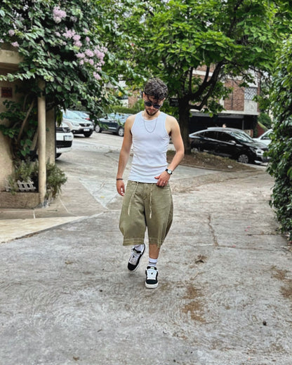 Bermuda BAGGY Matcha Green