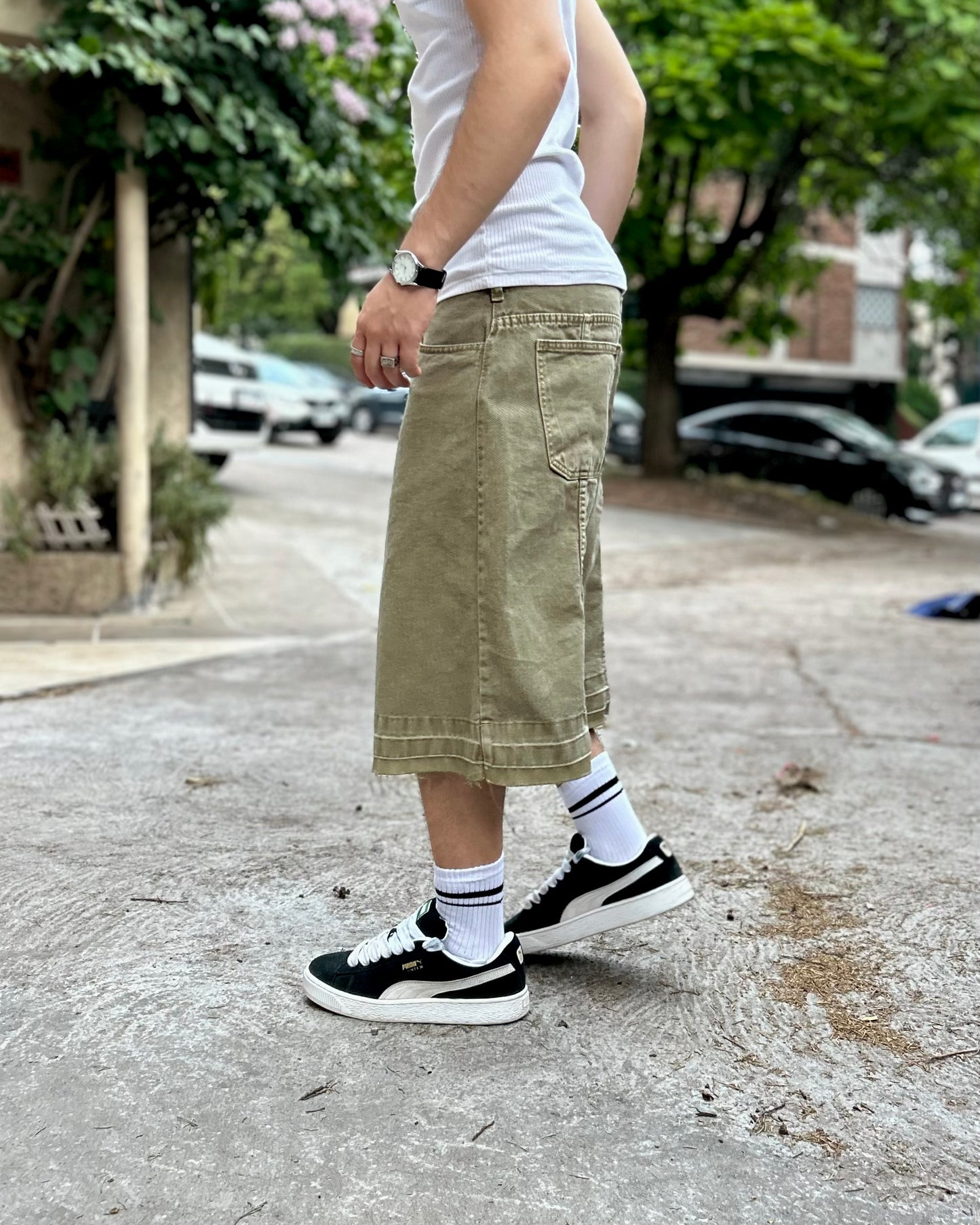 Bermuda BAGGY Matcha Green