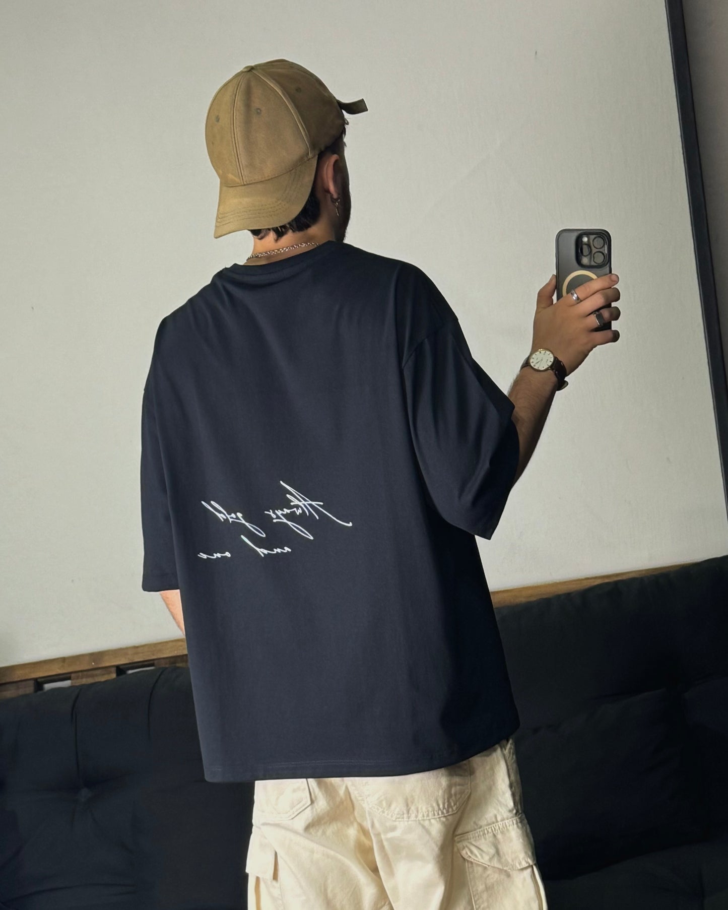 REMERA OVER-BOXY negra