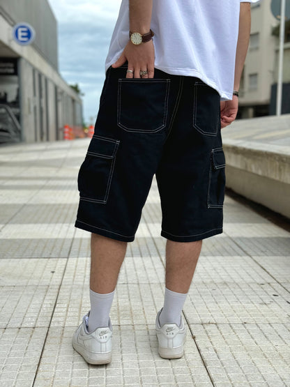 BERMUDA Baggy Cargo By Black