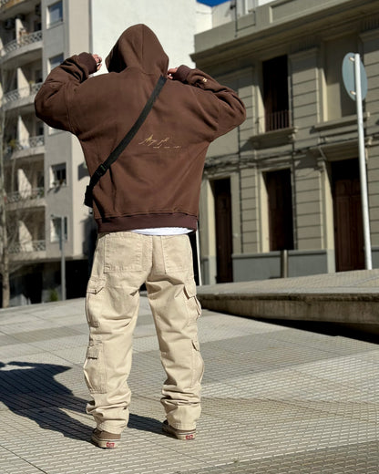 HOODIE CHOCOLATE GOLD