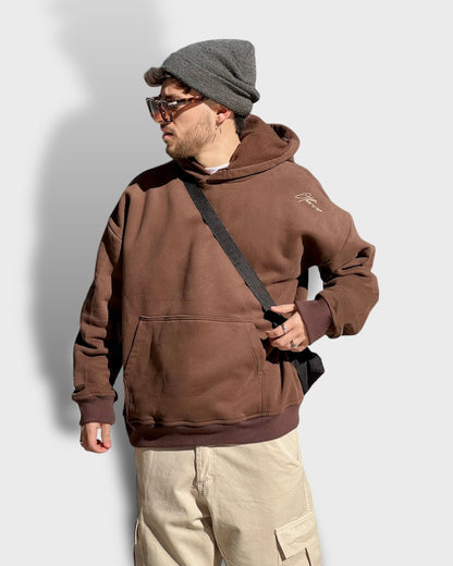 HOODIE CHOCOLATE GOLD